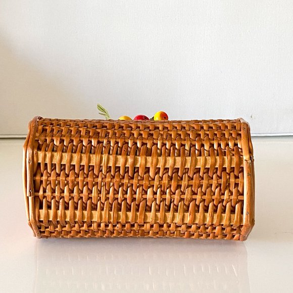 Vintage Wicker top handle bag - Picture 9 of 11